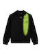 Kids Sweatshirt Cardigan Jet Black