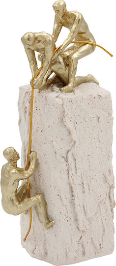 Decorative Polyresin 12x8x28 Cm Beige Gold Keskor 72304