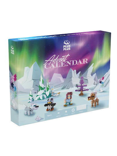 Plus Plus Plus-plus Construction Set Advent Calendar Santa Claus Northern Lights