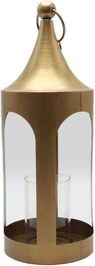 InTheBox Tabletop Metallic Lantern Gold 19x19x52cm