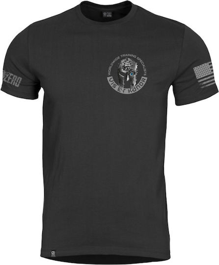Pentagon Ageron Vis Et Honor-Jeanshemd Kurzarm-Alltag 01-Schwarzes