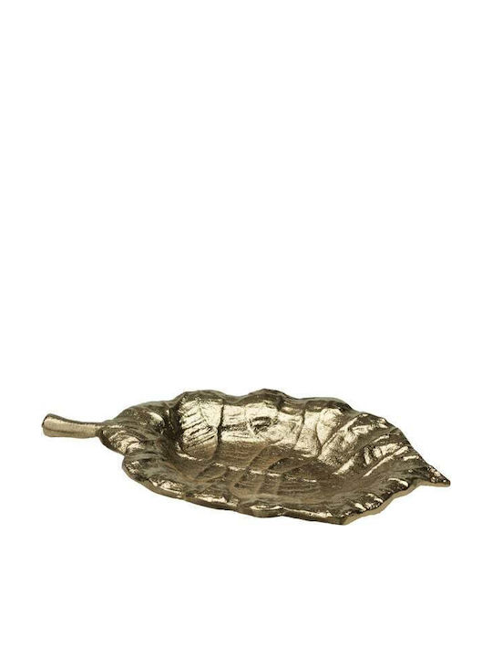 Koopman Dekorative Platte Aluminium Gold 1Stück 24x15cm
