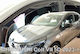 Heko Set of Windbreakers Front and Rear Car Dark Fime for Mitsubishi Colt 2023+ 4pcs