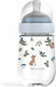 Little Dutch Plastic Baby Bottle Forest Friends Anti-Colic with Silicone Nipple for 0+, 0+ m, months Transparent 240ml