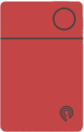 Hyperloq NeoCard Google Find Hub Red Rechargeable