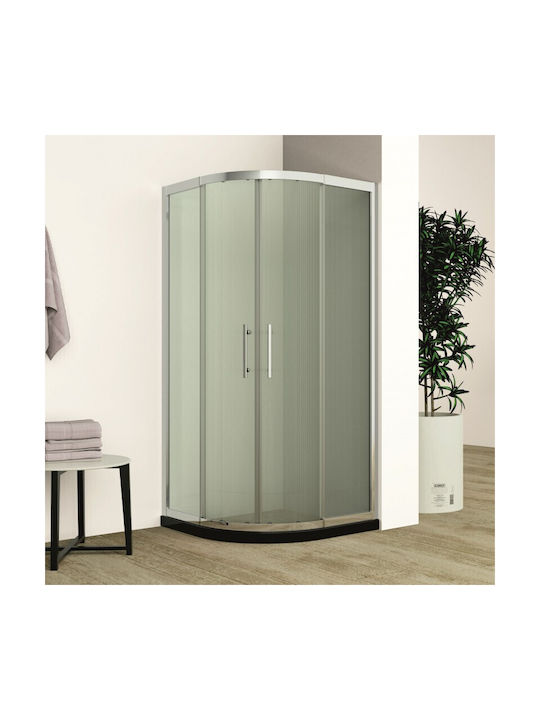 Inter Ceramic Καμπίνα Ντουζιέρας με Συρόμενη Πόρτα 95x200cm