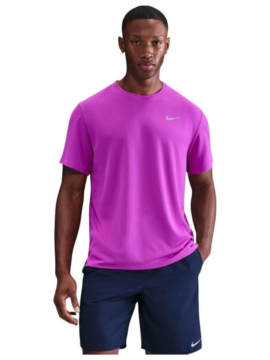 Nike Uv Miler Dri-Fit Athletic T-shirt Purple