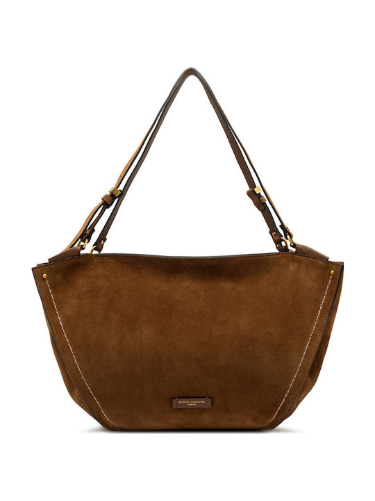 Leather Women's Bag Shoulder Tabac Brown