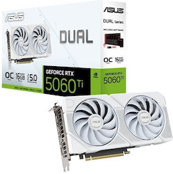 Asus GeForce RTX 5060 Ti 16GB Двоен бял OC Asus GeForce RTX 5060 Ti 16GB Двоен бял OC