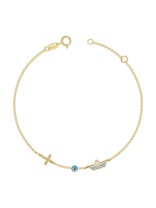 Kiriakos Gofas Kids Bracelet Chain from Gold 14K