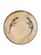 Kutahya Porselen Plate Shallow made of Porcelain Beige with Diameter 27cm