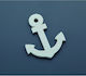 Wooden Anchor NK032-2 Blue Marine