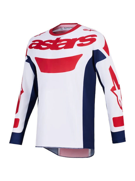 Motorrad-Reittrikot Alpinestars Riway Wh Blau Rot