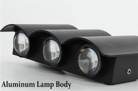 Επιτοίχιο Εξωτερικό Φωτιστικό LED 8x6x18εκ.