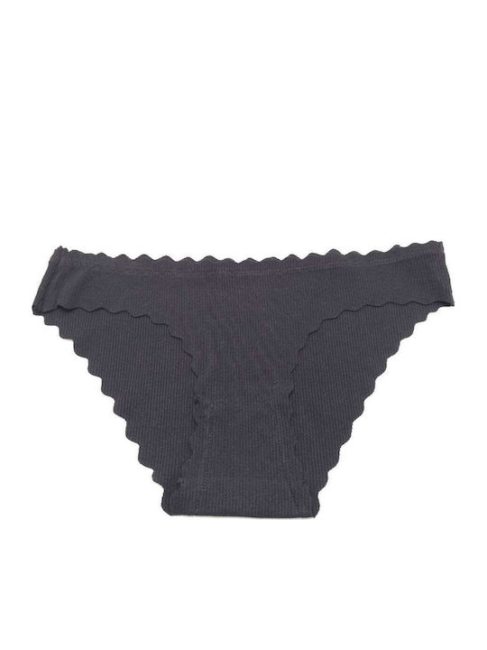 Cotton Women's Seamless Brief Black
