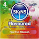 Skins Προφυλακτικά Premium 4τμχ 52mm Strawberry