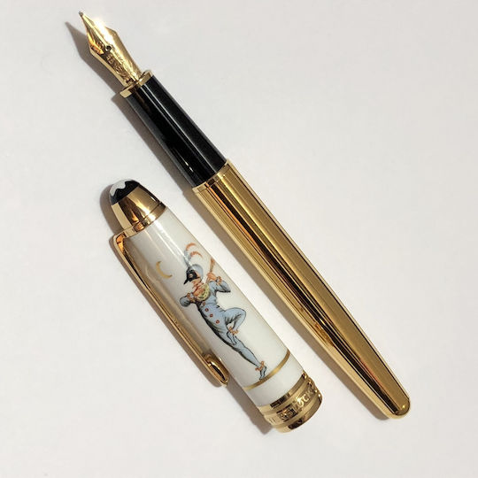 MontBlanc Meisterstück Писалка Бяла с Червено Мастило