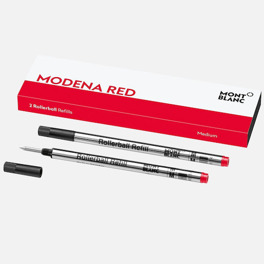 MontBlanc Rollerball Modena Ανταλλακτικό Μελάνι για Στυλό Medium Κόκκινο