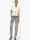 Hoch tailliert Damenjeans in Mom-Passform Gray