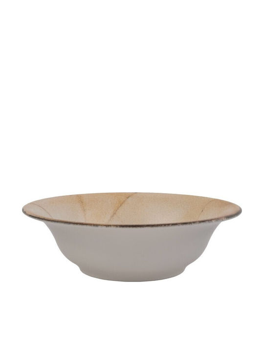 Kutahya Porselen Porcelain Salad Bowl Beige 16x16cm