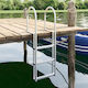 vidaXL 3 Steps Boat Ladder