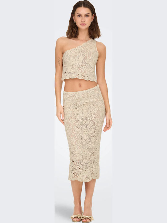 Only Maxi Skirt Beige