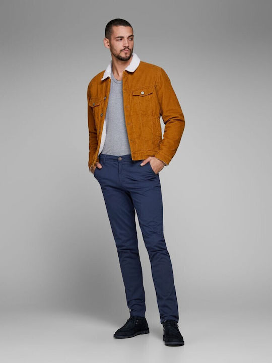 Trousers Chino in Slim Fit Navy Blazer