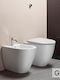 GSI Wandhängende Toilette mit Schlank Deckel Weiße