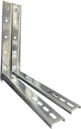 Foldable Air Conditioner Support Brackets Galvanized Set 45x50cm 15,000 – 24,000 Btu