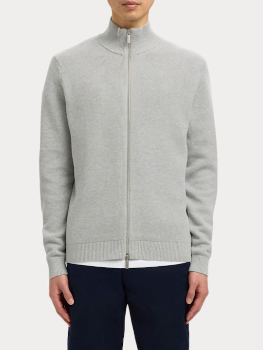 Selected Ανδρική Ζακέτα Πλεκτή Light Grey