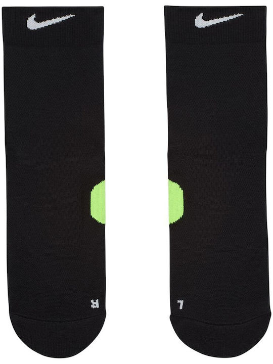 nike running socks black