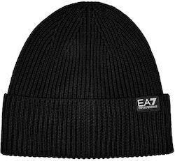 Emporio Armani Beanie Γυναικείος Σκούφος Πλεκτός σε Μαύρο χρώμα