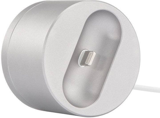 Coteci Cs7202-gy Βάση Φόρτισης Apple Airpods Inductive Charger Dock Ασήμι