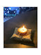 Eros Candles Διακοσμητικό Κερί Λευκό 110gr