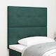 vidaXL Bed Headboard made of Fabric Dark Green ...