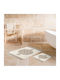 UnicUtil Αντιολισθητικό Σετ Πατάκια Μπάνιου 299ANR1678 Brown 2τμχ