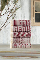 UnicUtil Χεριών 38x65εκ. Dark Red 5τμχ Βάρους 270gr/m²