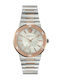 Versace Greca Logo Γυναικείο Ρολόι 41mm Μπαταρίας με Ασημί Μεταλλικό Μπρασελέ