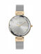 Jacques Lemans Milano Crystals Women's Watch with Gray Metal Bracelet