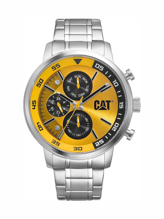 CAT Sail Men's Watch Battery with Silver Metal Bracelet