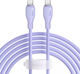 Baseus Pudding USB 2.0 Кабел USB-C Мъжки - USB-C 100W Захранване PD Лилав 2м P10355702511-B4