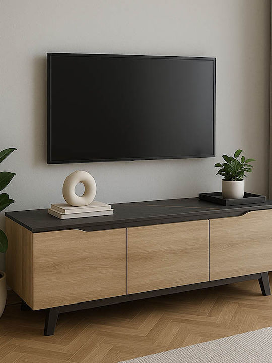 Suport TV Black Marble-sonoma L180xW35xH48.5cm