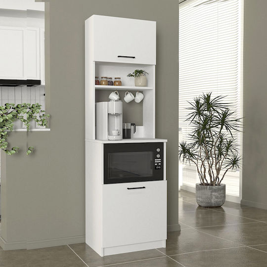 Tuco 1 Επιδαπέδιο Ντουλάπι Λευκό 53.8x40x180εκ.