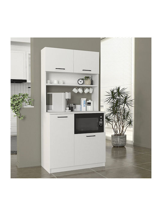 Tuco 2 Bodenstehender Schrank White 90x40x180cm