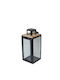 Atmosphera Laterne Metallisch Schwarz 13x13x31.5cm 1Stück