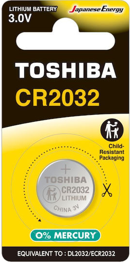 Toshiba Cp-1c Batterie Lithium für Uhren CR2032 3V 1Stück