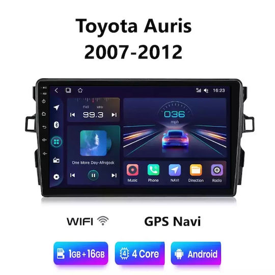 Car Audio System for Toyota Auris 2007-2012 (Bluetooth/USB/WiFi/GPS/Apple CarPlay/Android Auto) with 9" Touch Screen