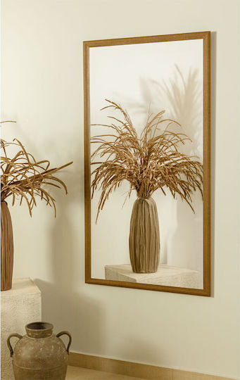 Liberta Genesis Wall Mirror Full Length with Brown Plastic Frame 125.4x65.4cm 1pcs