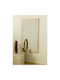 Liberta Lino Wall Mirror Full Length with Beige Plastic Frame 126x66cm 1pcs