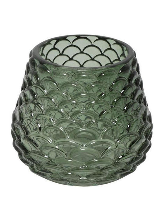 Atmosphera Kerzenhalter Glas in Grün Farbe 7.5x...
